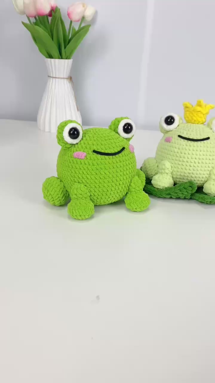 Crochet Frog Pattern Bundle: Amigurumi Plush Toys (PDF Digital Download)