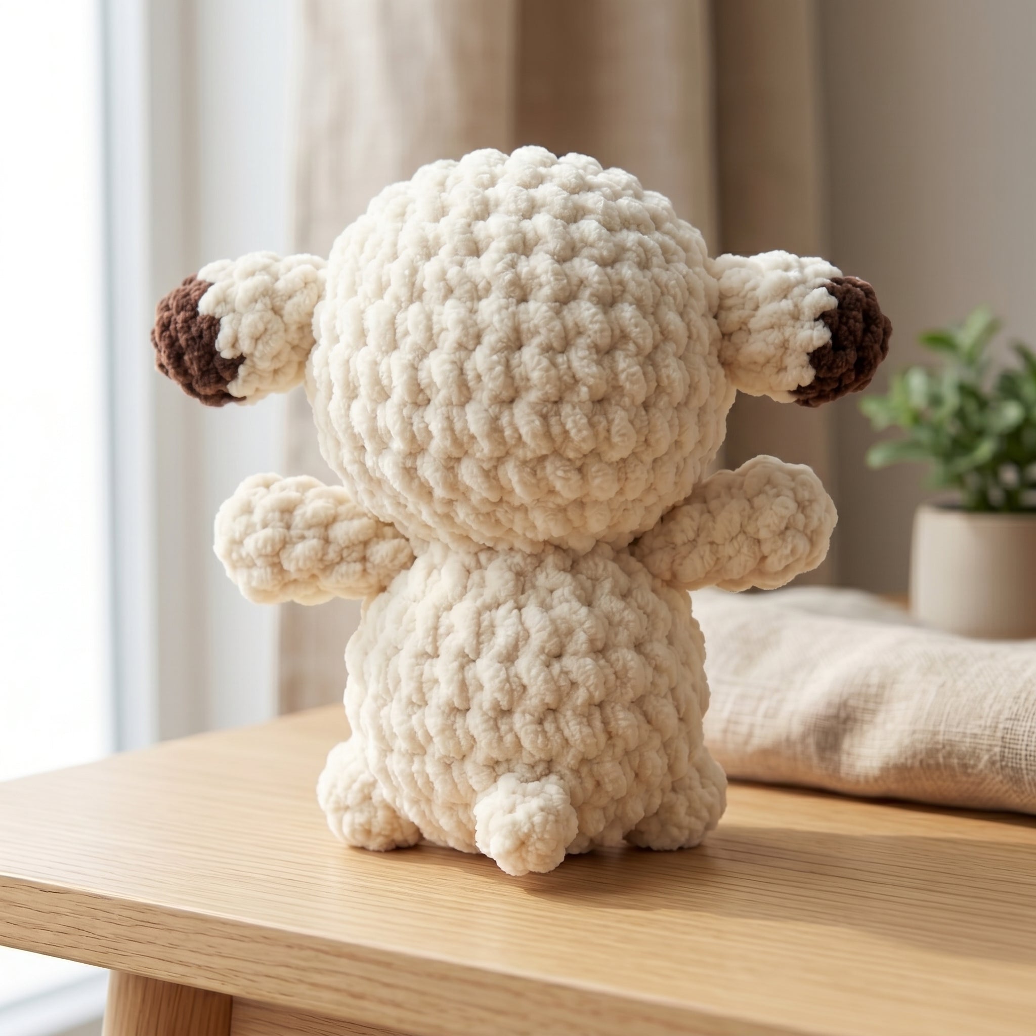 Lamb Crochet Pattern PDF, Cute Sheep Amigurumi Tutorial, Plush Farm Animal