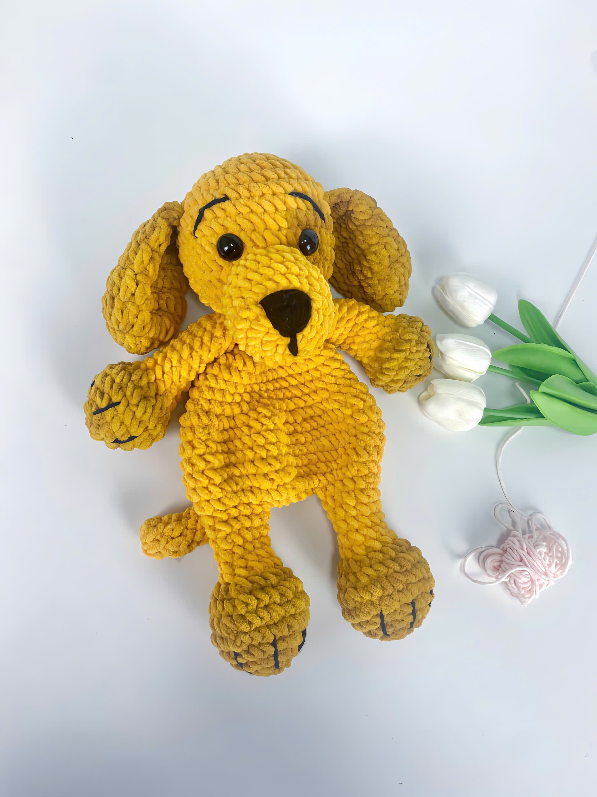 Crochet Dog Pattern PDF: Amigurumi Puppy Plush Toy (Digital Download)