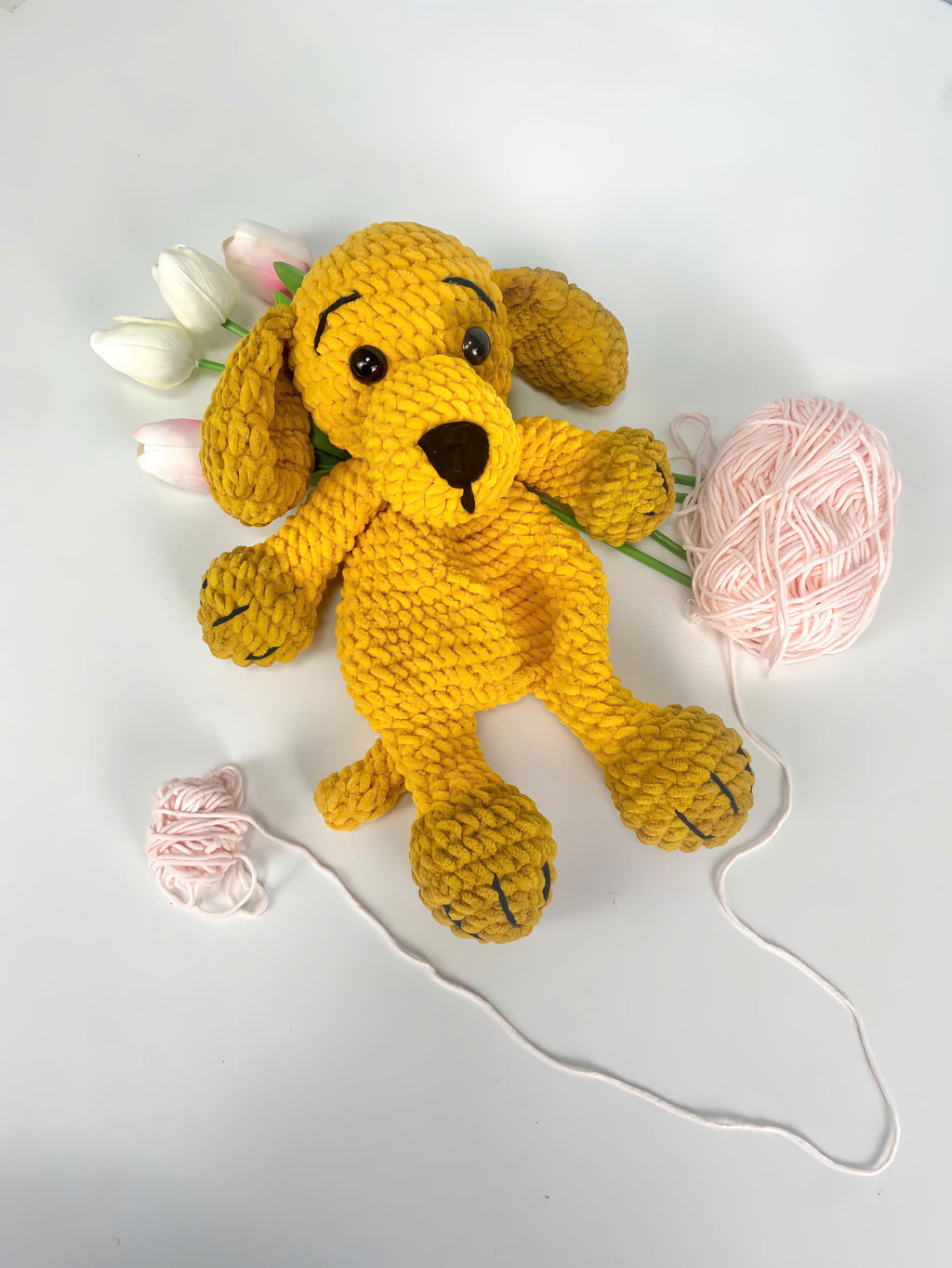 Crochet Dog Pattern PDF: Amigurumi Puppy Plush Toy (Digital Download)