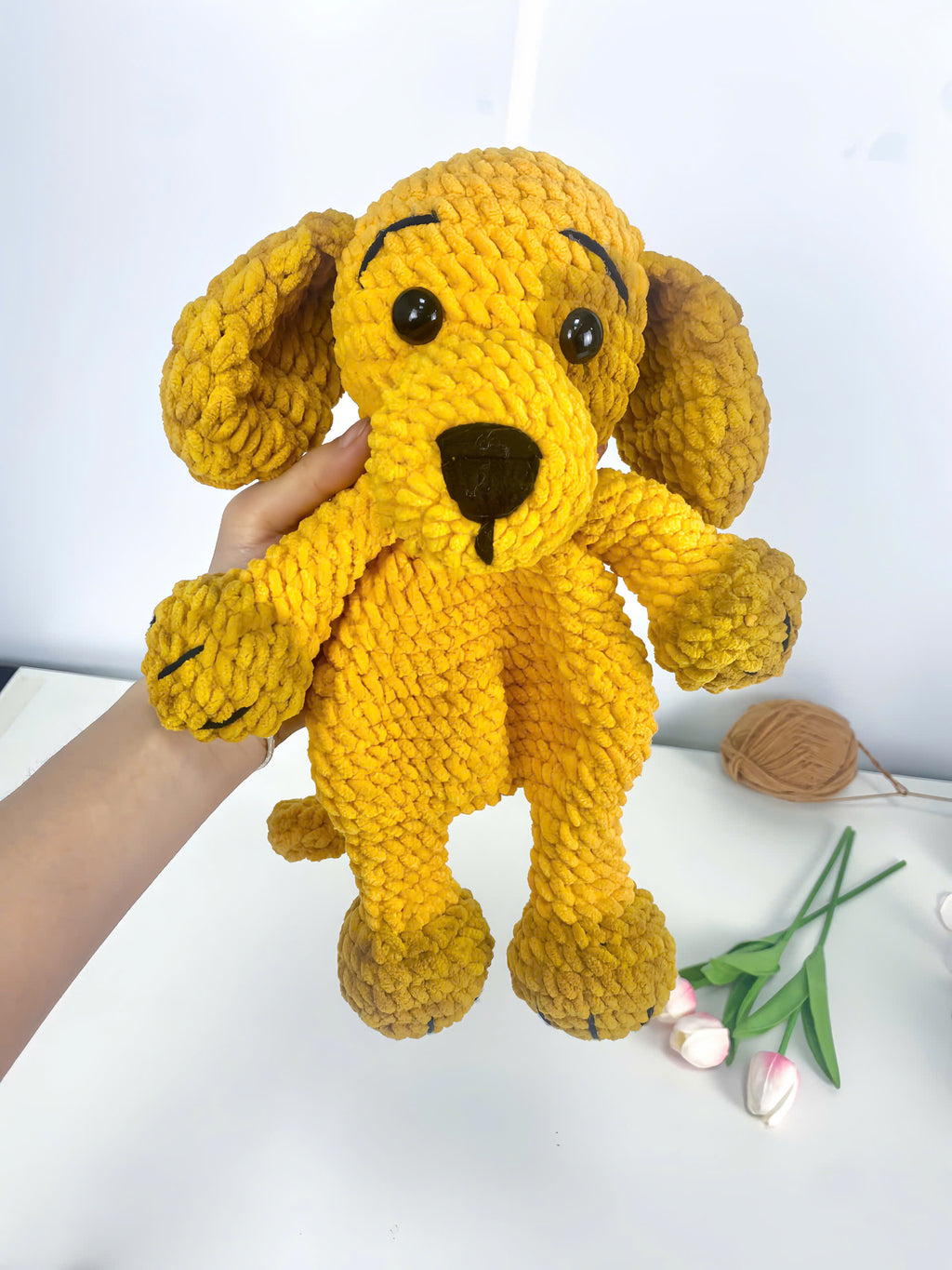 Crochet Dog Pattern PDF: Amigurumi Puppy Plush Toy (Digital Download)