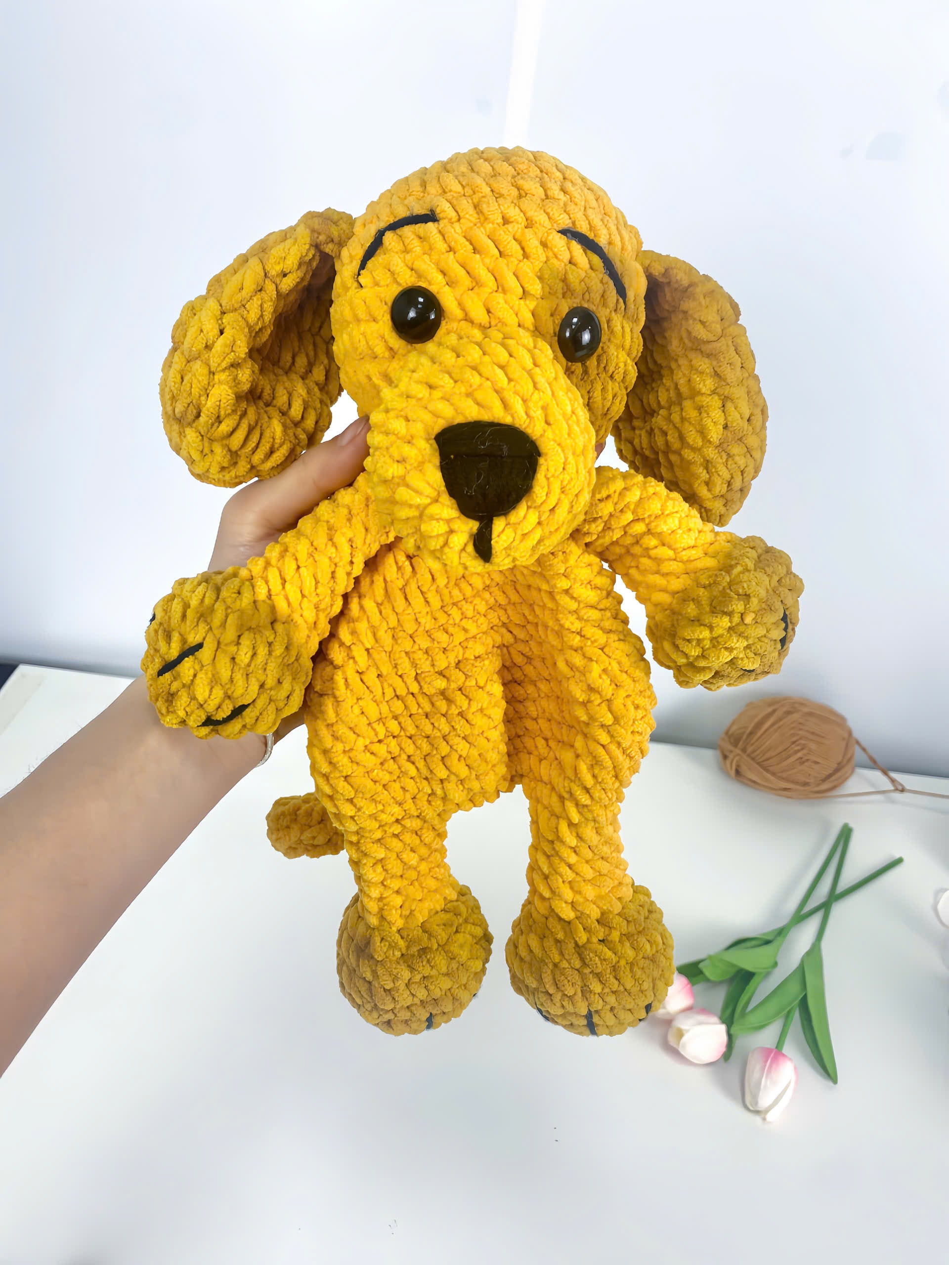 Crochet Dog Pattern PDF: Amigurumi Puppy Plush Toy (Digital Download)