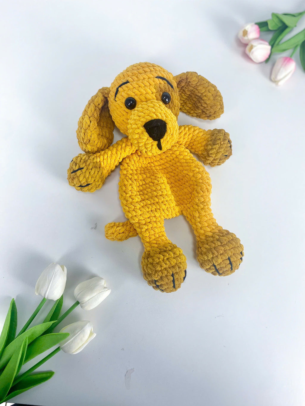 Crochet Dog Pattern PDF: Amigurumi Puppy Plush Toy (Digital Download)