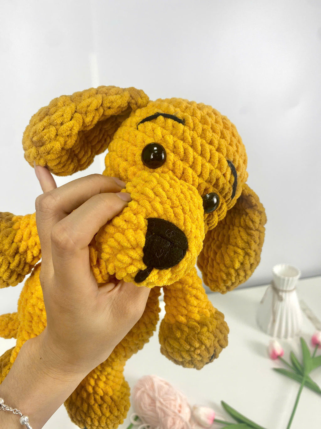 Crochet Dog Pattern PDF: Amigurumi Puppy Plush Toy (Digital Download)