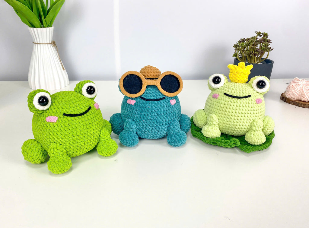 Crochet Frog Pattern Bundle: Amigurumi Plush Toys (PDF Digital Download)