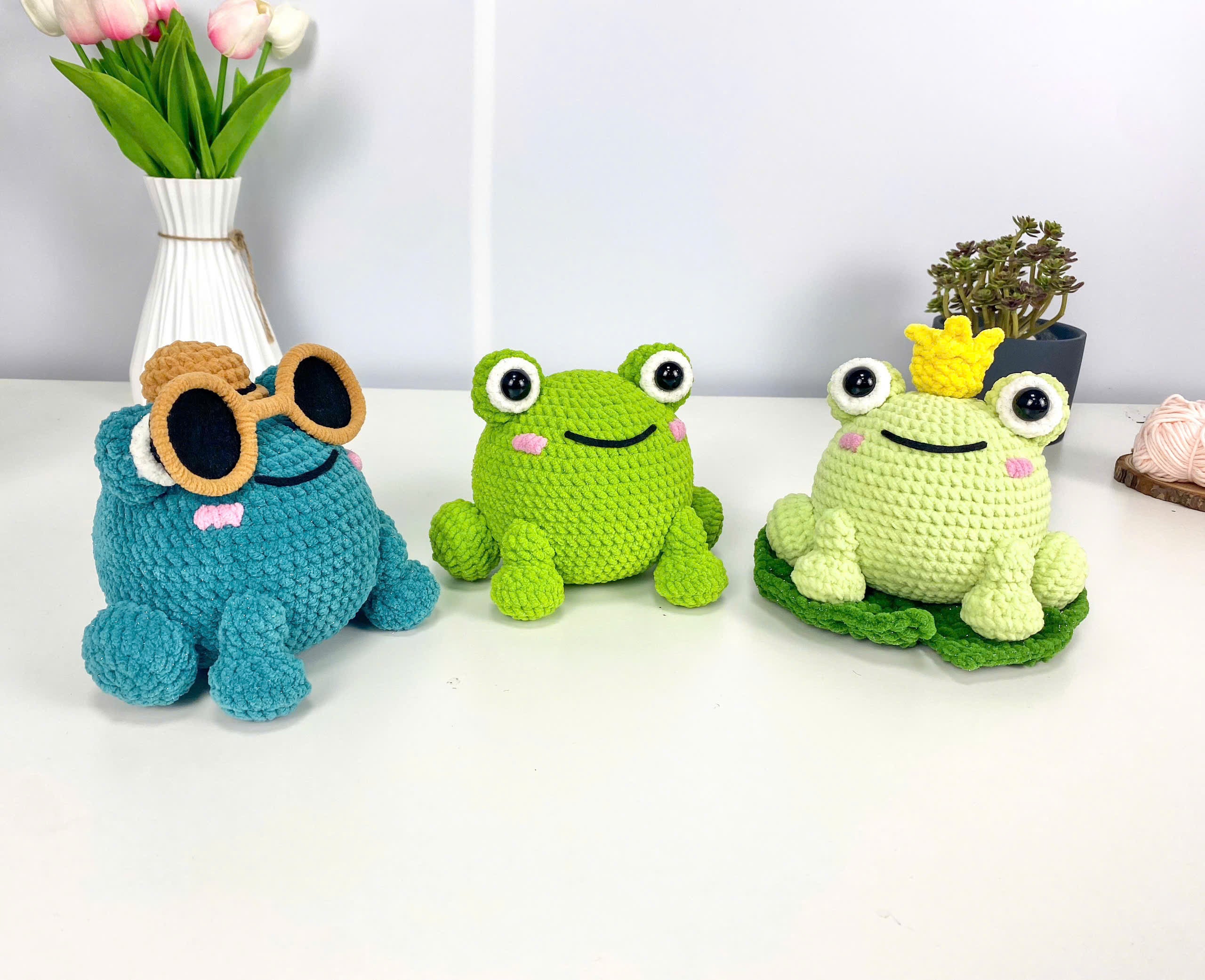 Crochet Frog Pattern Bundle: Amigurumi Plush Toys (PDF Digital Download)