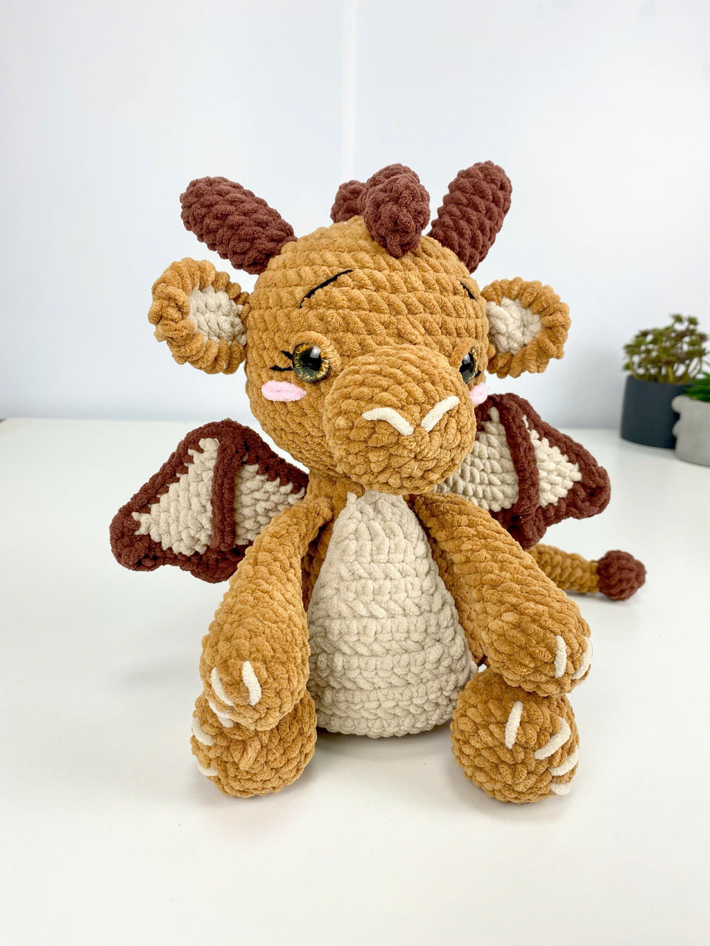 Amigurumi Dragon Crochet Pattern PDF: Easy Plush Toy Tutorial