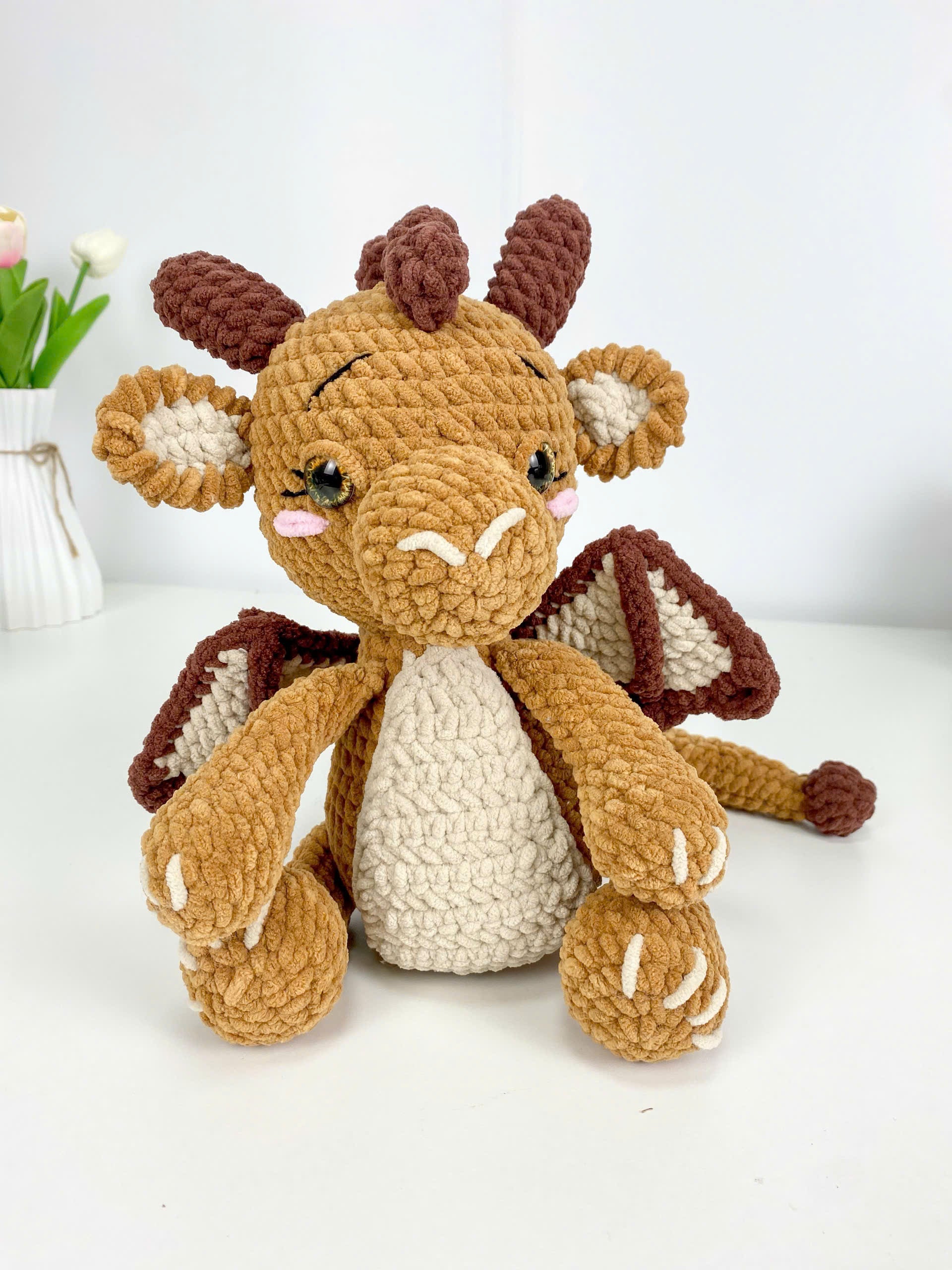 Amigurumi Dragon Crochet Pattern PDF: Easy Plush Toy Tutorial
