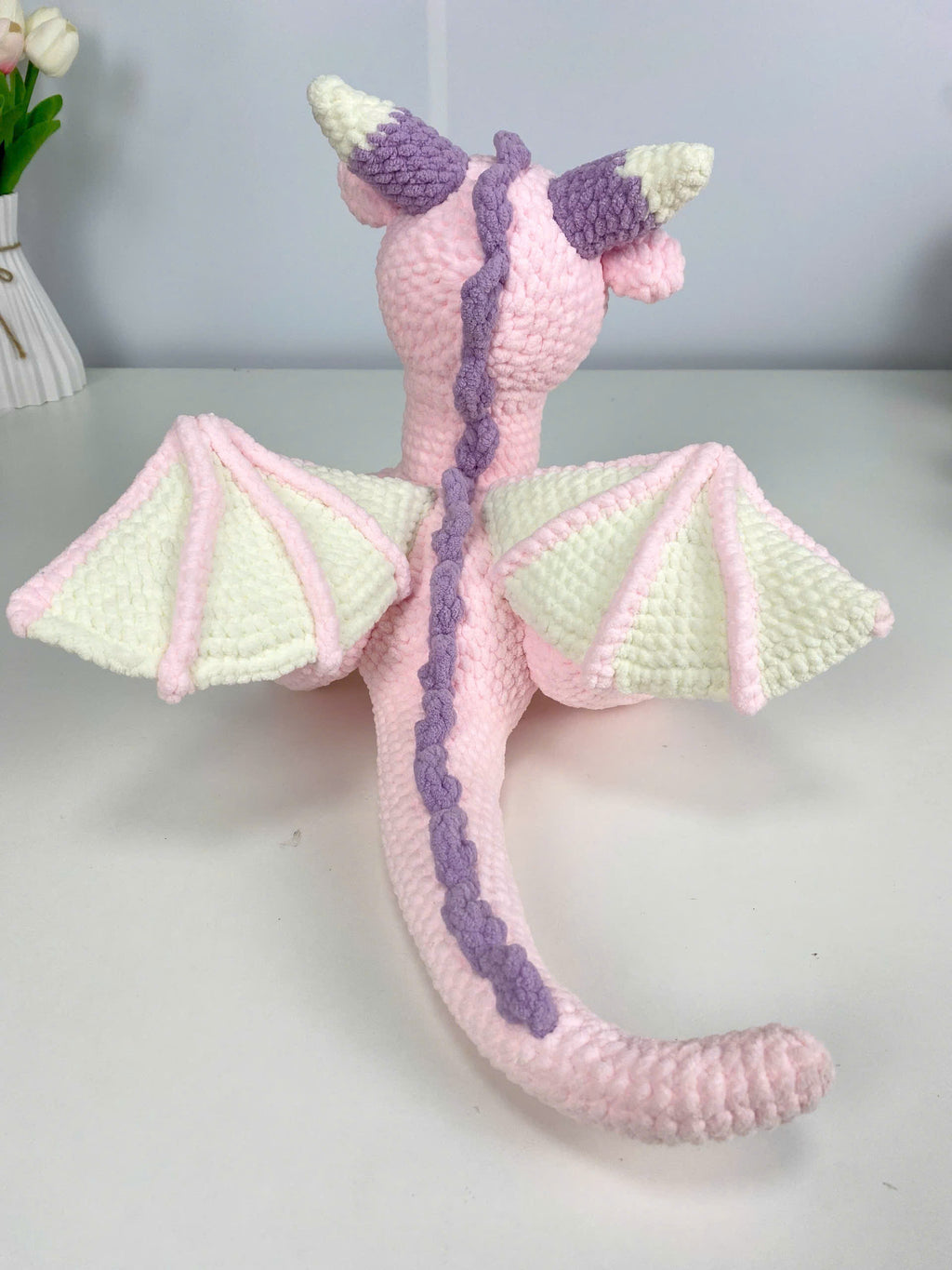 Dragon Crochet Pattern PDF: Amigurumi Sleeping Plush Tutorial (Beginner-Friendly)