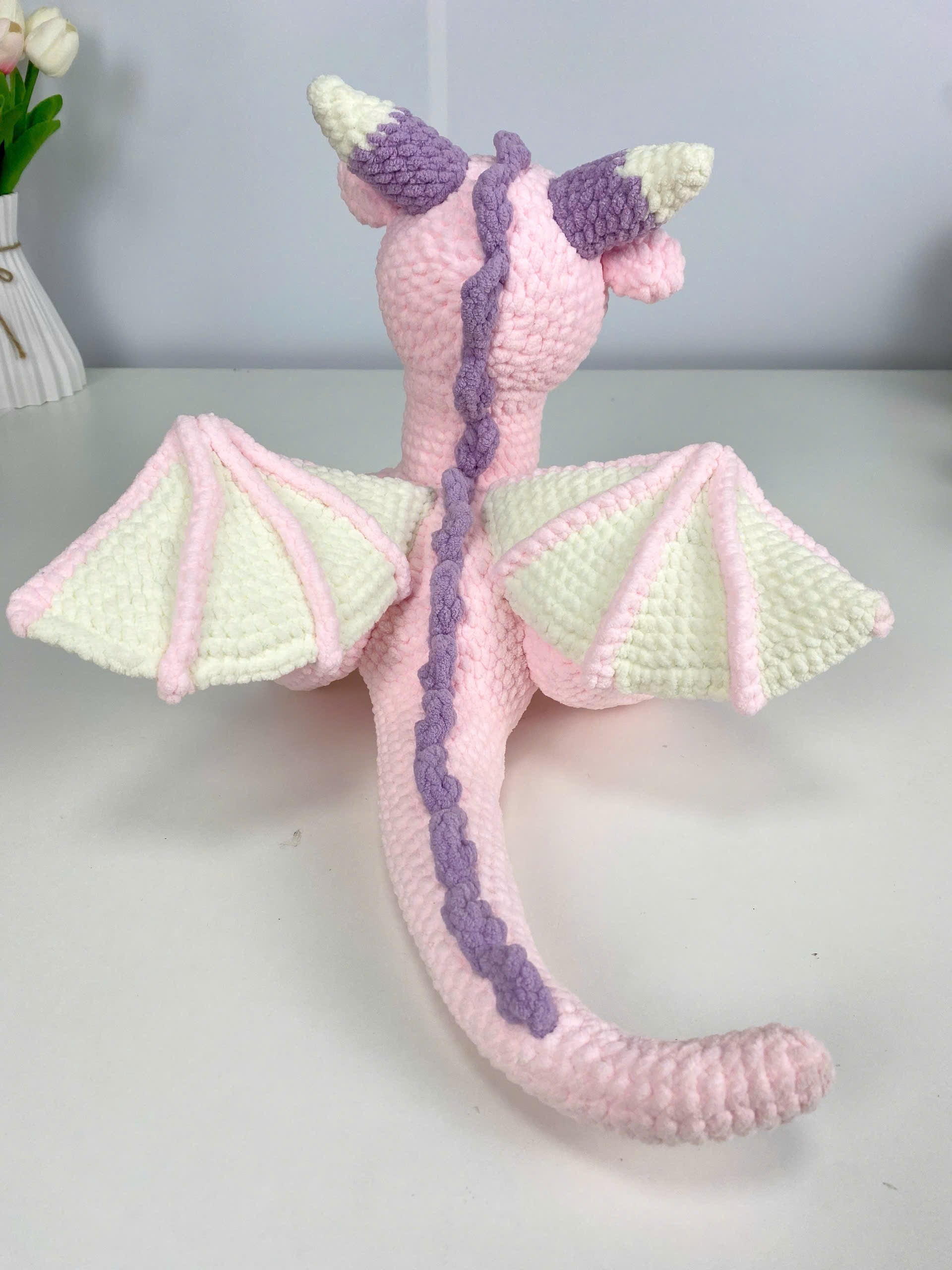 Dragon Crochet Pattern PDF: Amigurumi Sleeping Plush Tutorial (Beginner-Friendly)
