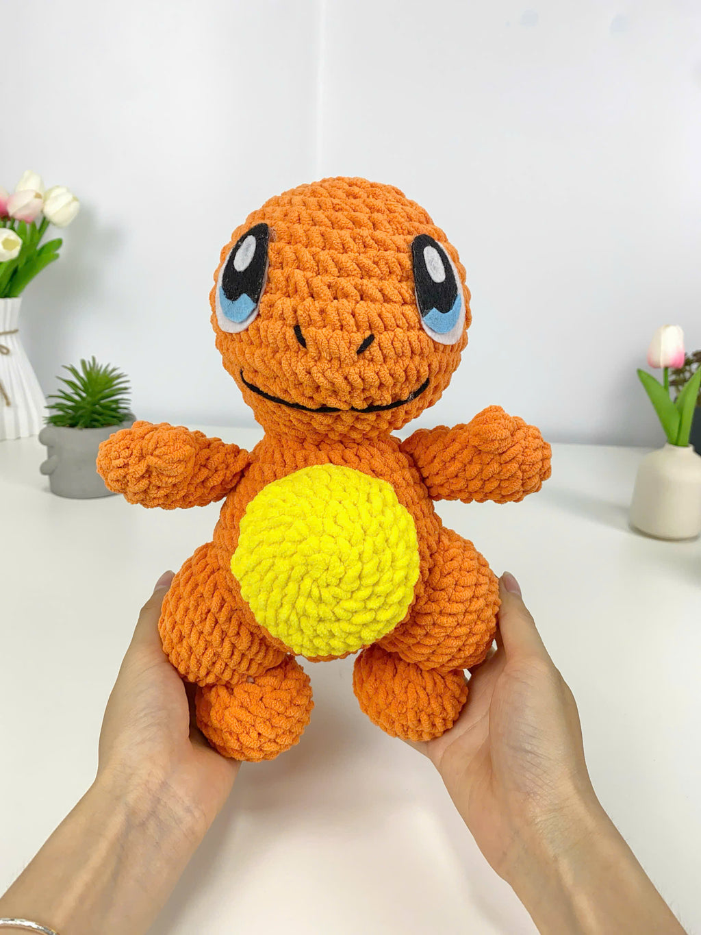 Charmander Crochet Pattern, Amigurumi Pokemon Plush Toy (PDF)