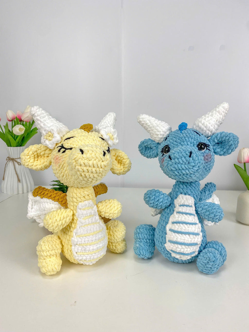 Dragon Crochet Pattern PDF: Beginner Amigurumi Plush Toy Tutorial (Digital Download