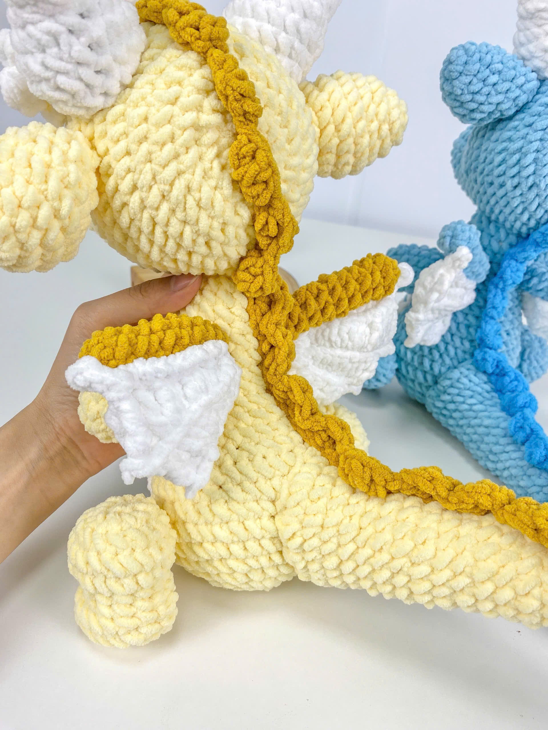 Dragon Crochet Pattern PDF: Beginner Amigurumi Plush Toy Tutorial (Digital Download