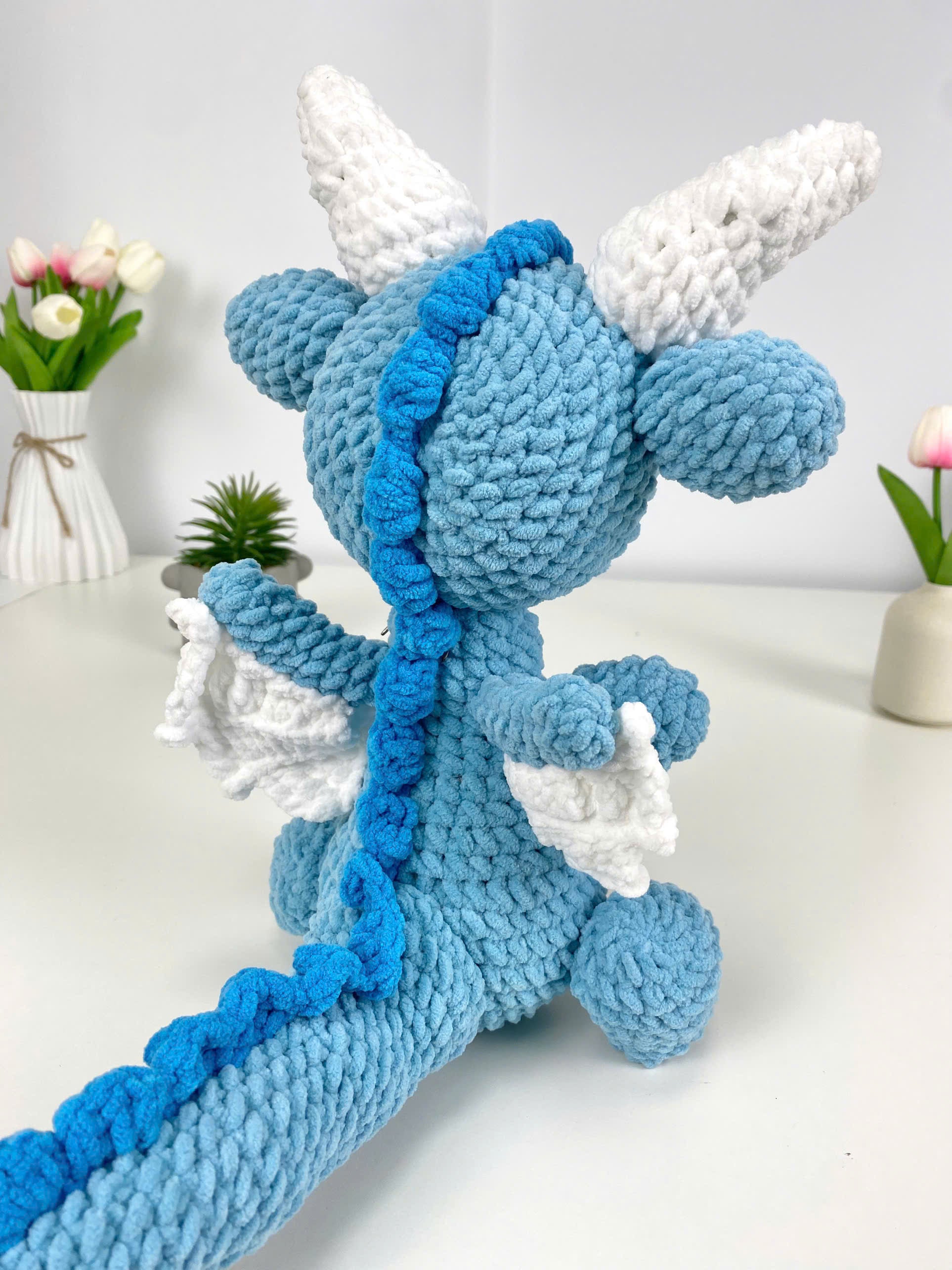 Dragon Crochet Pattern PDF: Amigurumi Plush Toy Tutorial (Digital File)