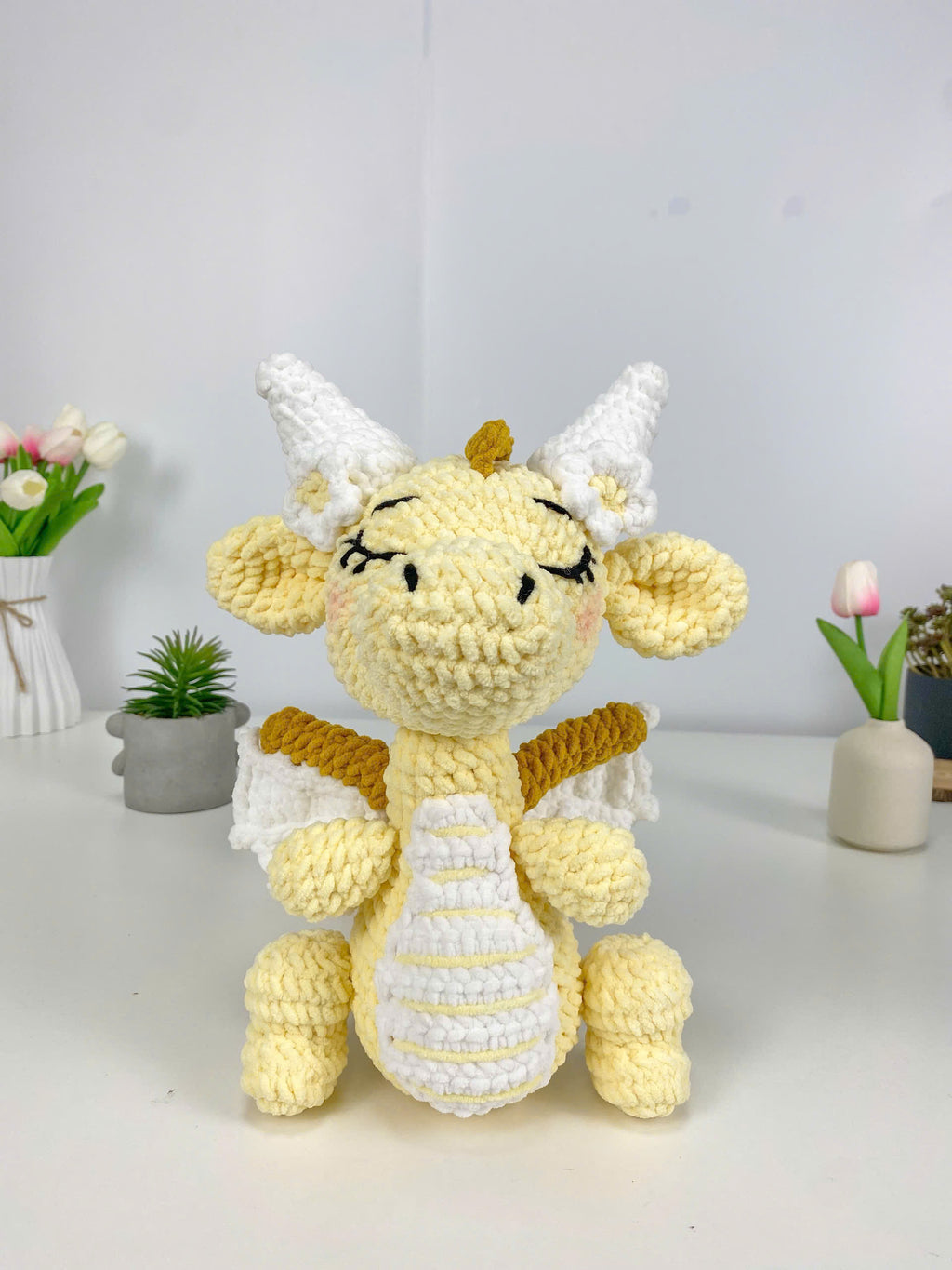 Dragon Girl Crochet Pattern: Amigurumi Plush Toy (PDF Digital Download)