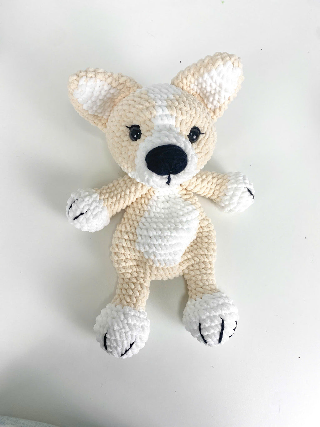 Corgi Snuggler Crochet Pattern: Amigurumi Puppy Plush Pillow (PDF Pattern)