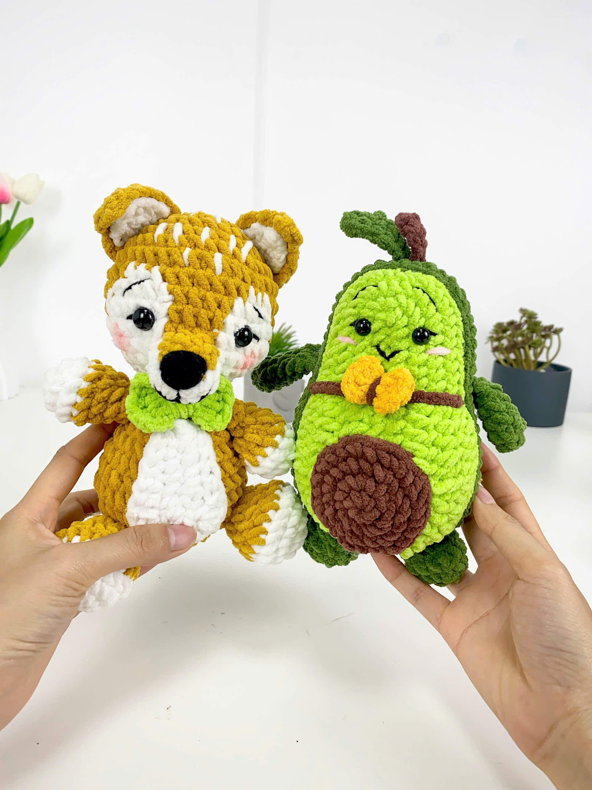 Avocado and Fox Crochet Pattern PDF Bundle: Easy Amigurumi Tutorial (Digital Download Only)