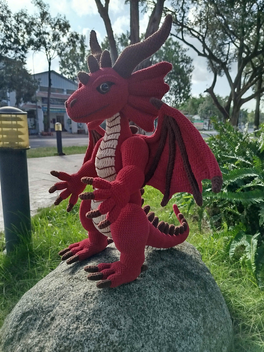 Red Dragon Amigurumi Crochet Pattern: Advanced Level Plushie (PDF Pattern)