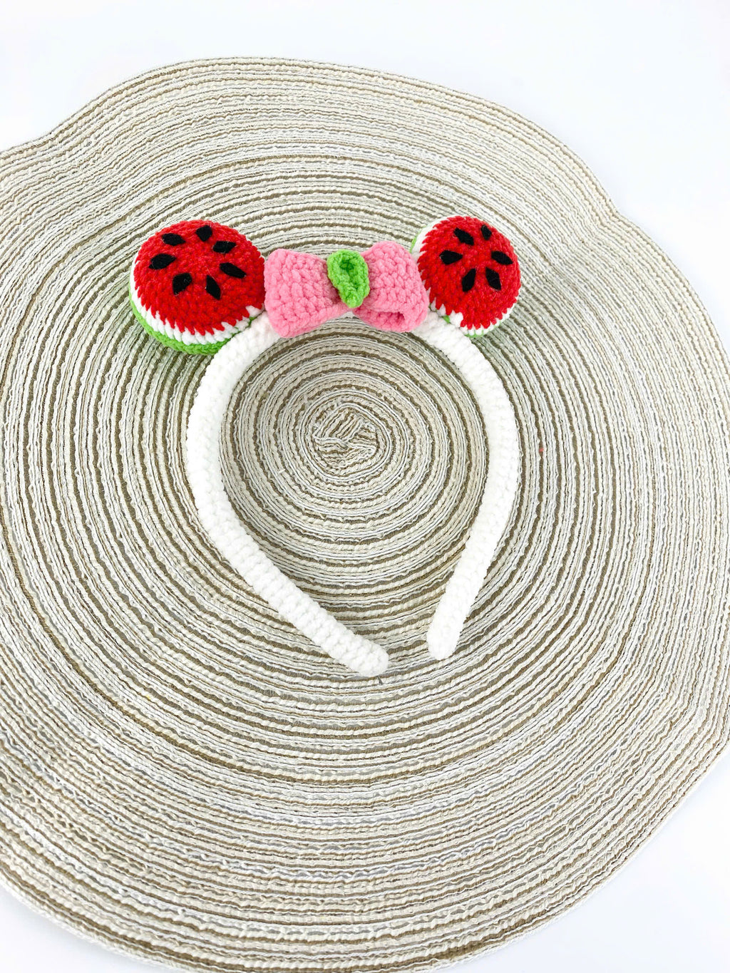 Crochet Watermelon Headband Pattern: Amigurumi Hair Accessory (PDF Pattern)