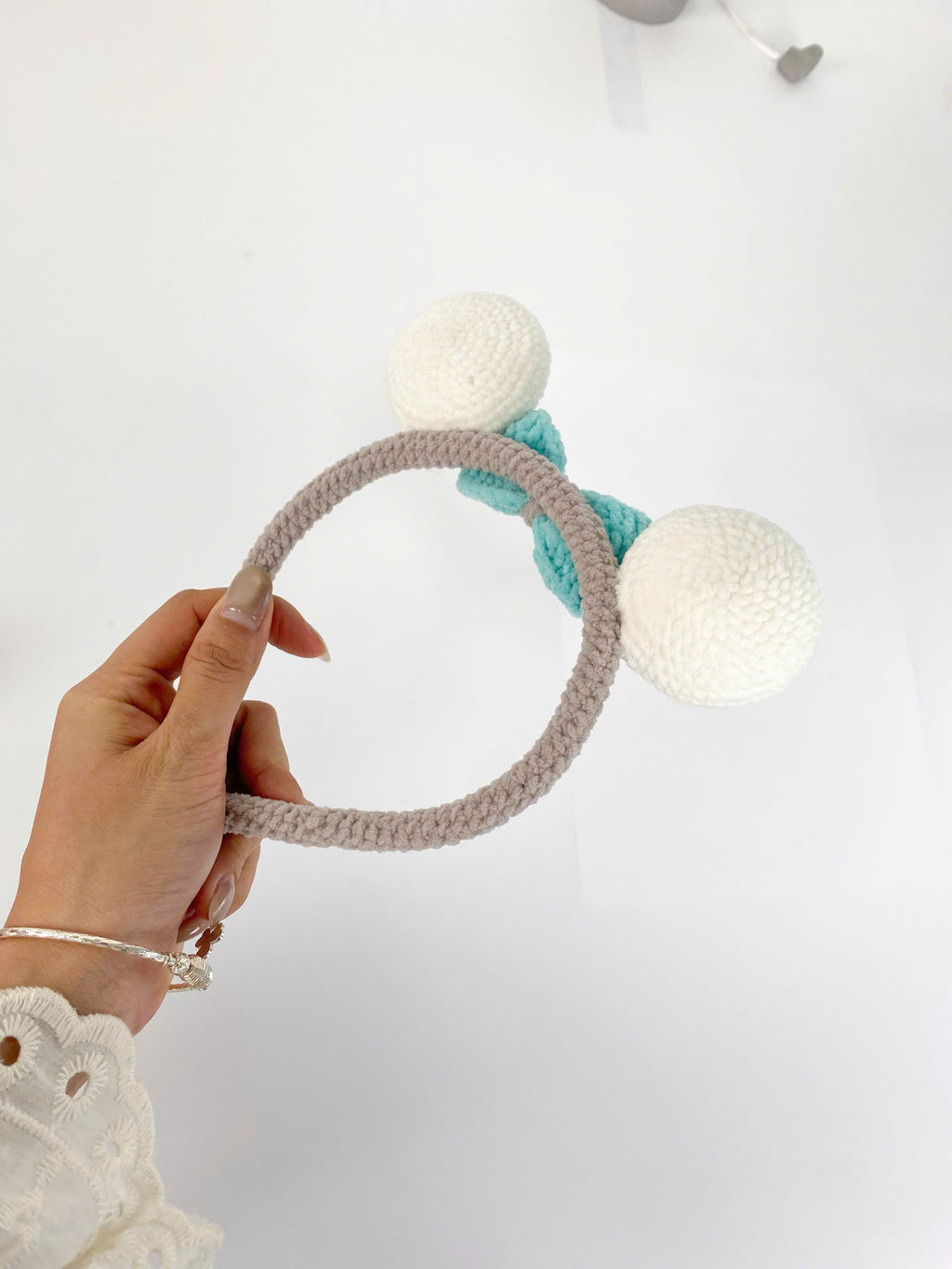 Crochet Snowflake Baby Headband Pattern with Bow (PDF Pattern)