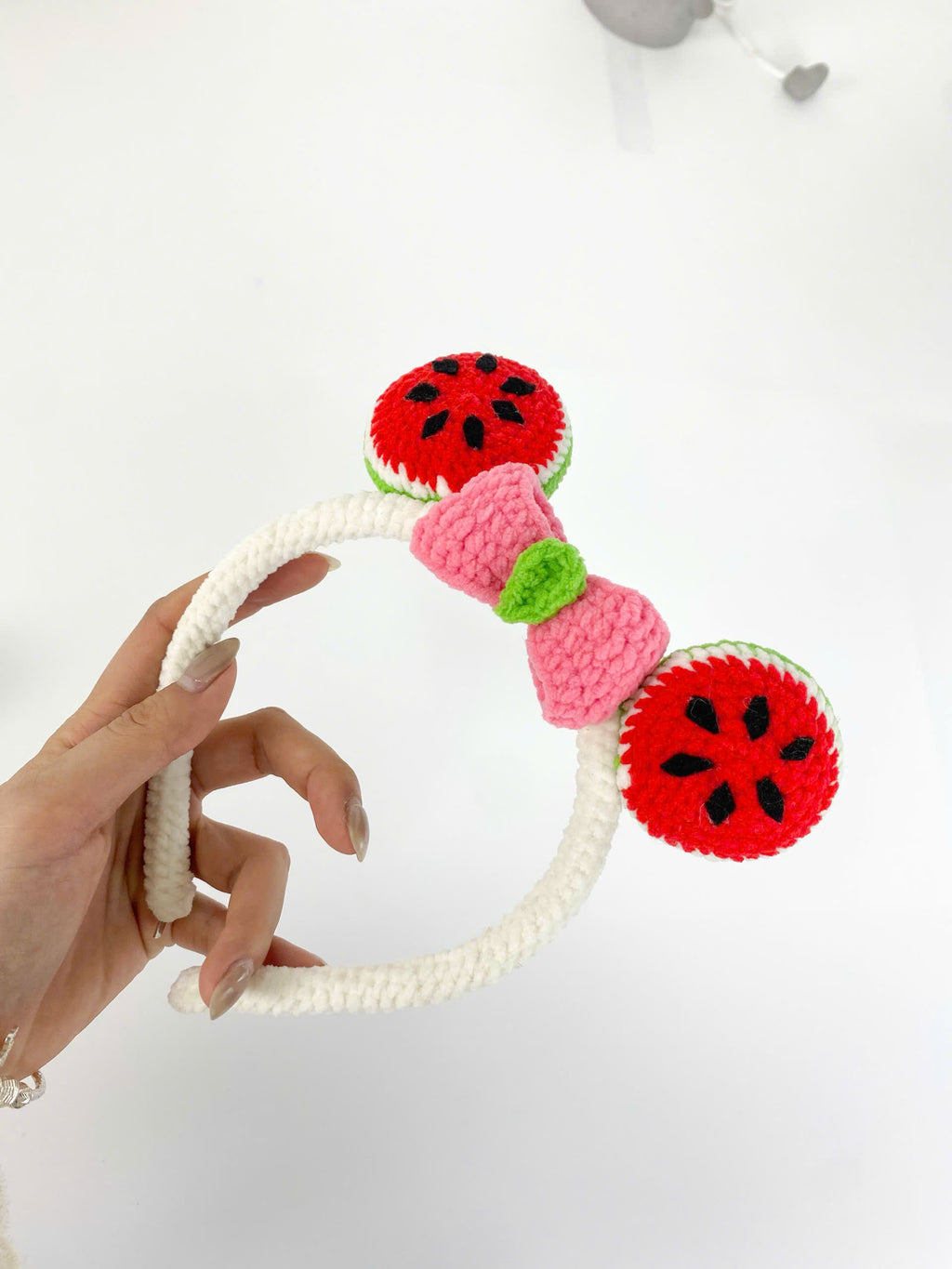 Crochet Watermelon Headband Pattern: Amigurumi Hair Accessory (PDF Pattern)