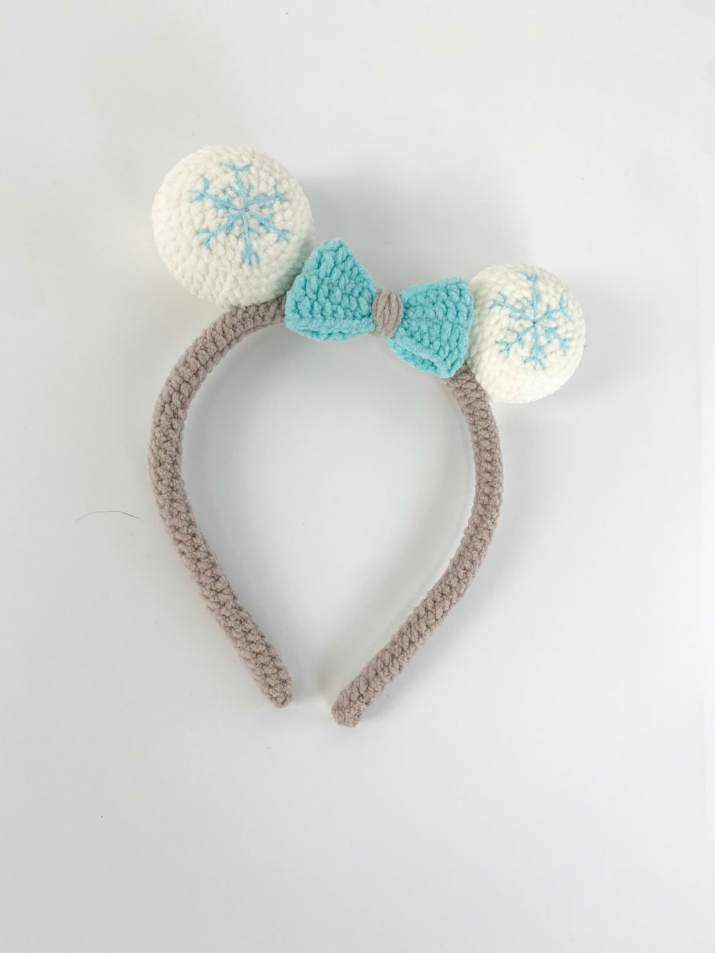 Crochet Snowflake Baby Headband Pattern with Bow (PDF Pattern)
