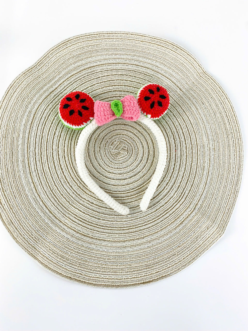 Crochet Watermelon Headband Pattern: Amigurumi Hair Accessory (PDF Pattern)