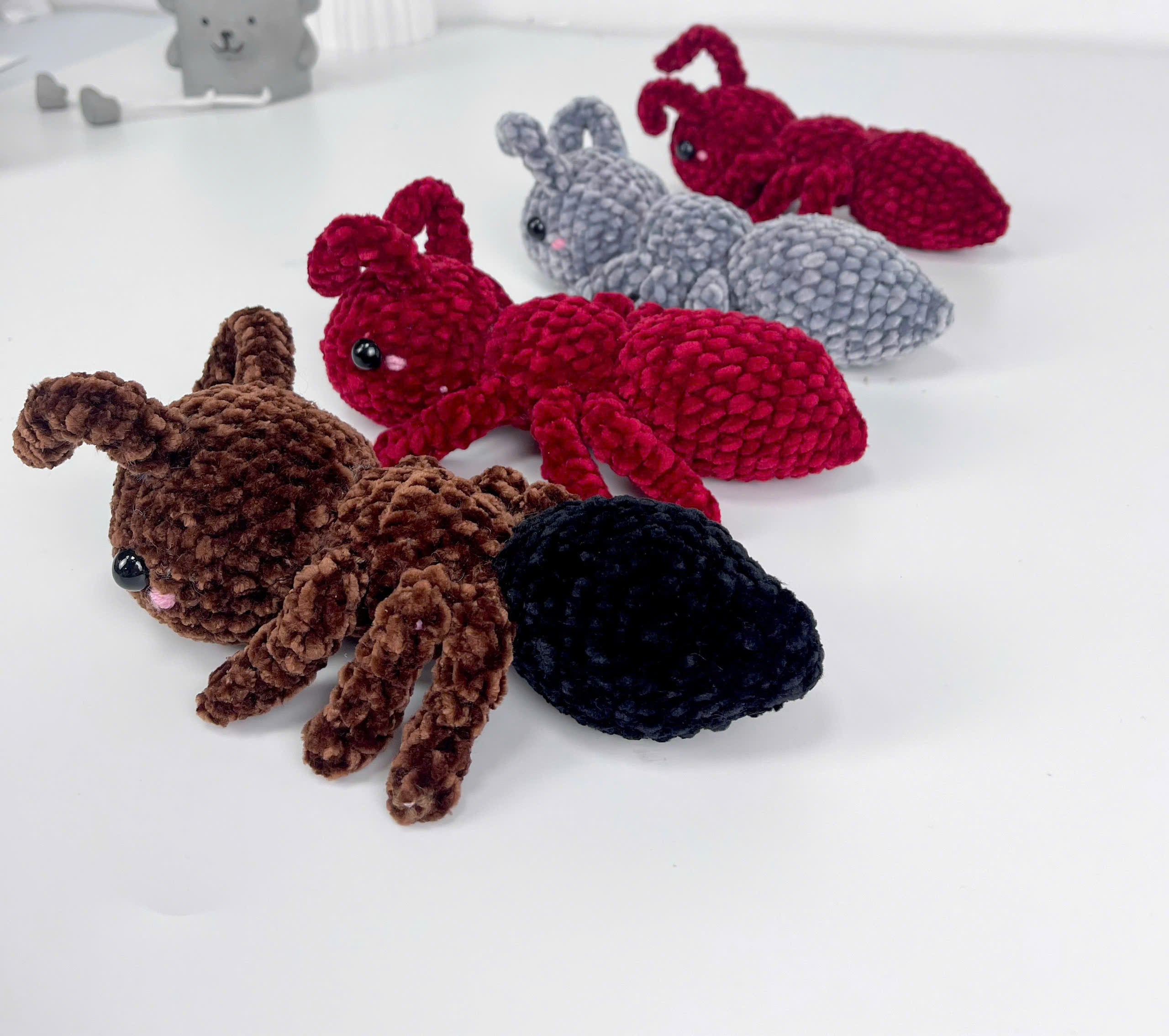 Amigurumi Ant Crochet Pattern PDF: Easy Beginner Insect Plush Toy (Digital Download)