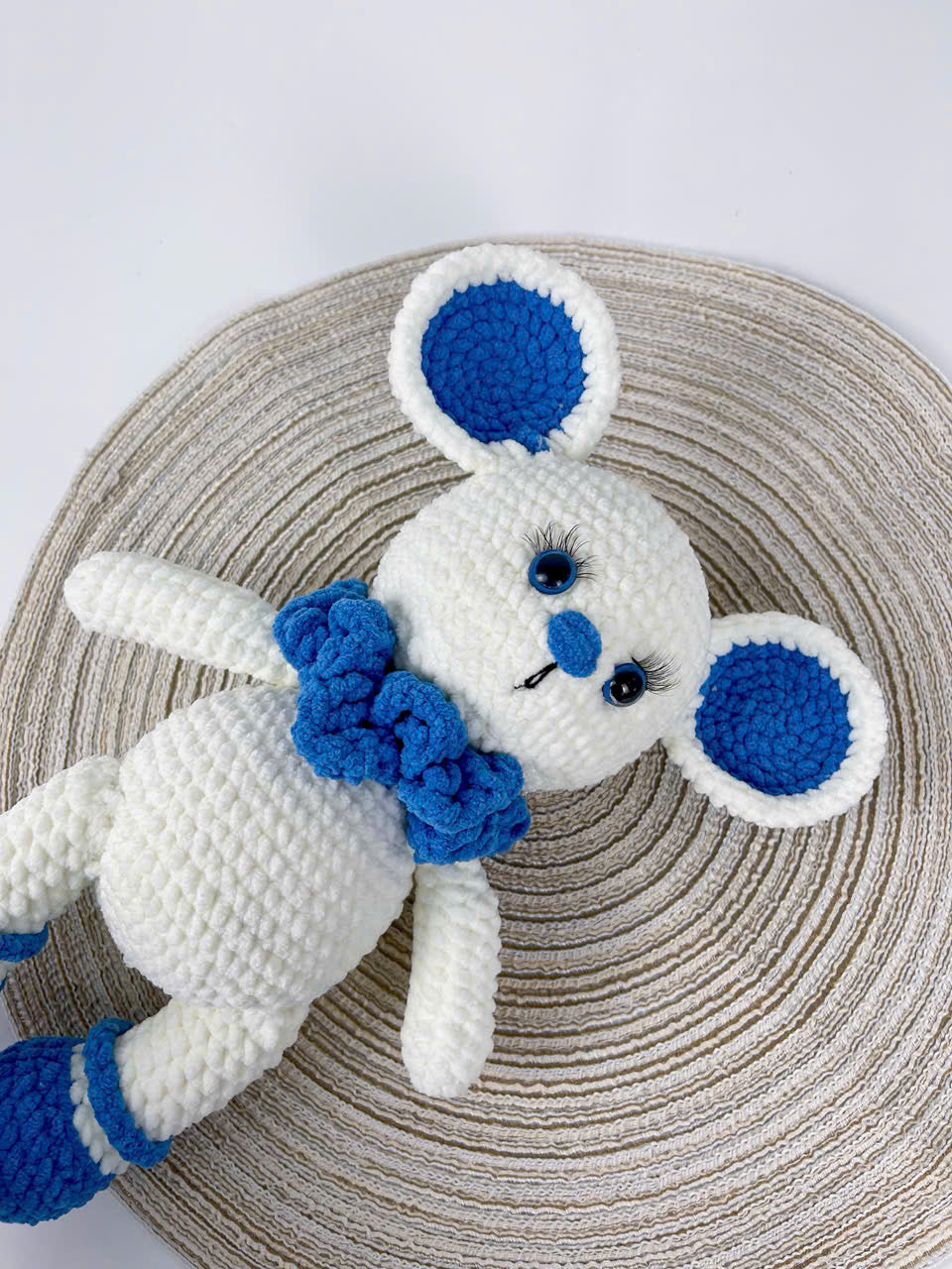 Mouse Plushie Crochet Pattern PDF, LOW SEW Amigurumi Mouse Stuffed Animal DIY